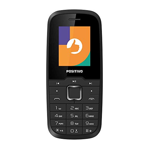 Celular Positivo P26, Tela 1,8", Câmera traseira QVGA, 31MB RAM 32MB, Bluetooth, Rádio FM - Preto