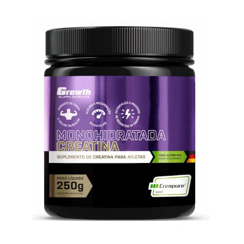 Creatina Monohidratada Creapure 250g - Growth Supplements - Original