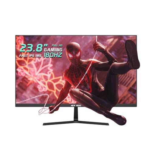 Monitor Gamer New Hero Blade 23.8", IPS, Full HD, 180Hz, 1ms, FreeSync, HDMI e Display Port, Preto