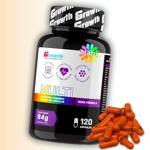 Multivitamínico (120 Cáps) (Nova Fórmula) - Growth Supplements