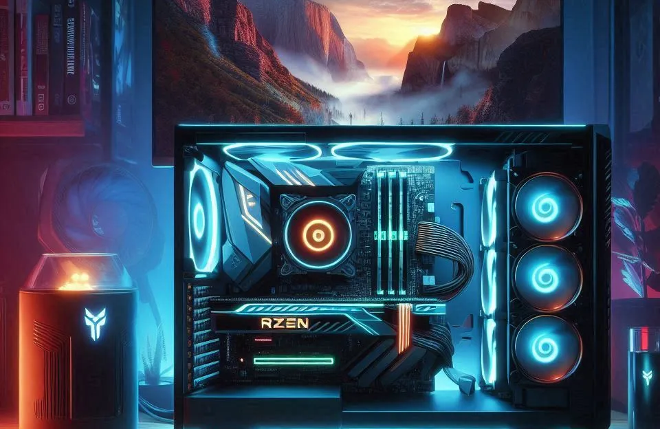 PC Gamer Ryzen 7 5700X3D, RTX 4060, 16GB DDR4, SSD 512GB