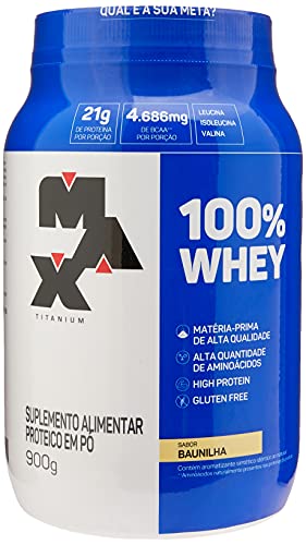 Max Titanium 100% Whey - 900G Baunilha -