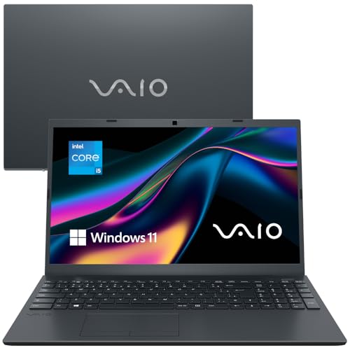 Notebook VAIO FE14 Intel Core i7 12ª gen Windows 11 Home 8GB RAM 512GB SSD, Tela 14 Polegadas Full HD Antirreflexo, Cinza Grafite - VJFE44F11X-B0411H