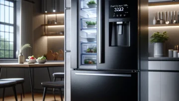 Geladeira Electrolux Frost Free Inverter 322L Efficient AutoSense Inverse Preta