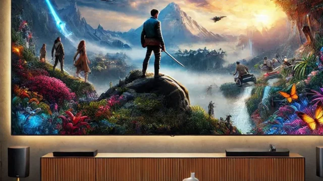 Samsung Smart TV QLED 55" 4K UHD Q60C - Tecnologia e Imersão em Cada Detalhe