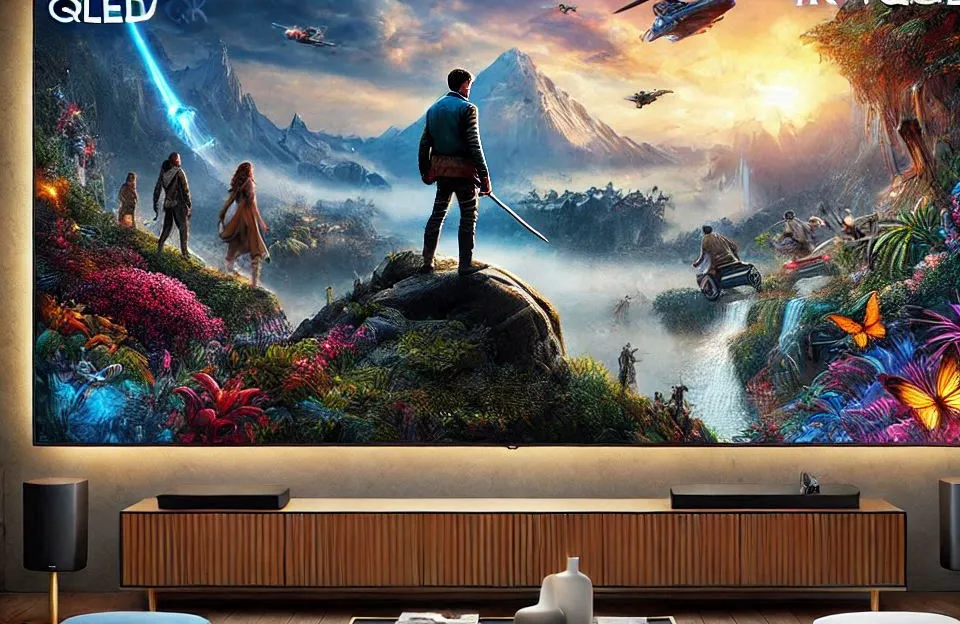 Samsung Smart TV QLED 55" 4K UHD Q60C - Tecnologia e Imersão em Cada Detalhe