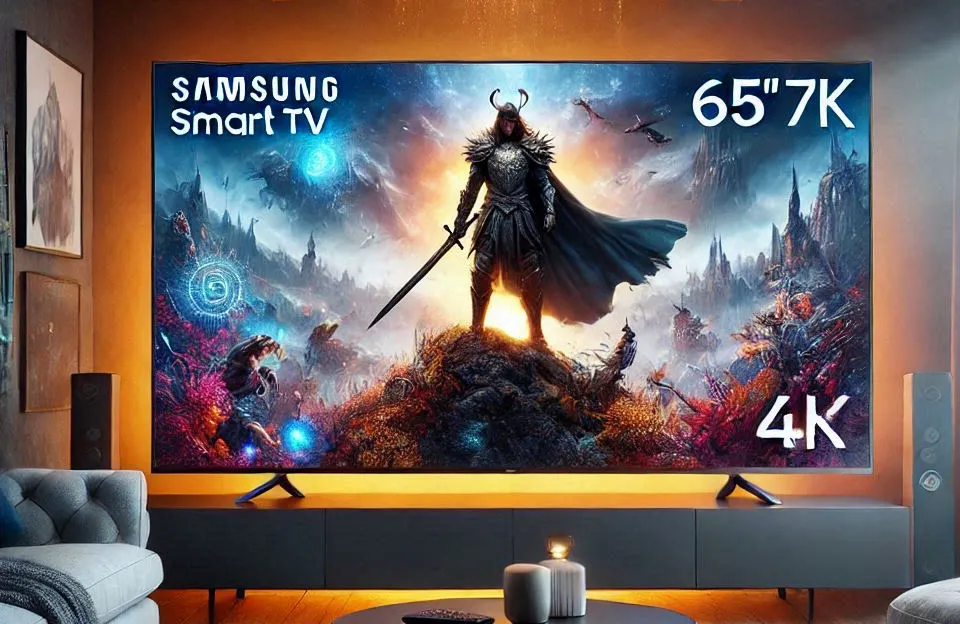 Samsung Smart TV 65" UHD 4K 65DU7700 - Processador Crystal 4K, Gaming Hub