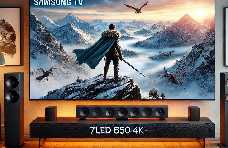 Samsung Combo Smart TV 70" QLED 4K com Soundbar HW-B550/ZD: Experiência de Cinema em Casa