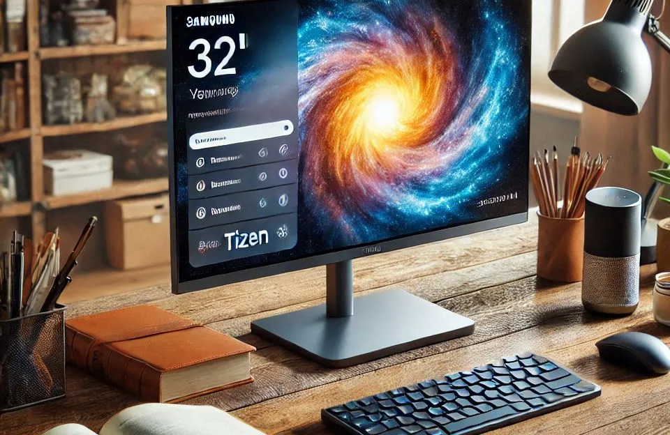 Monitor Smart Samsung 32" UHD com Alexa e Plataforma Tizen