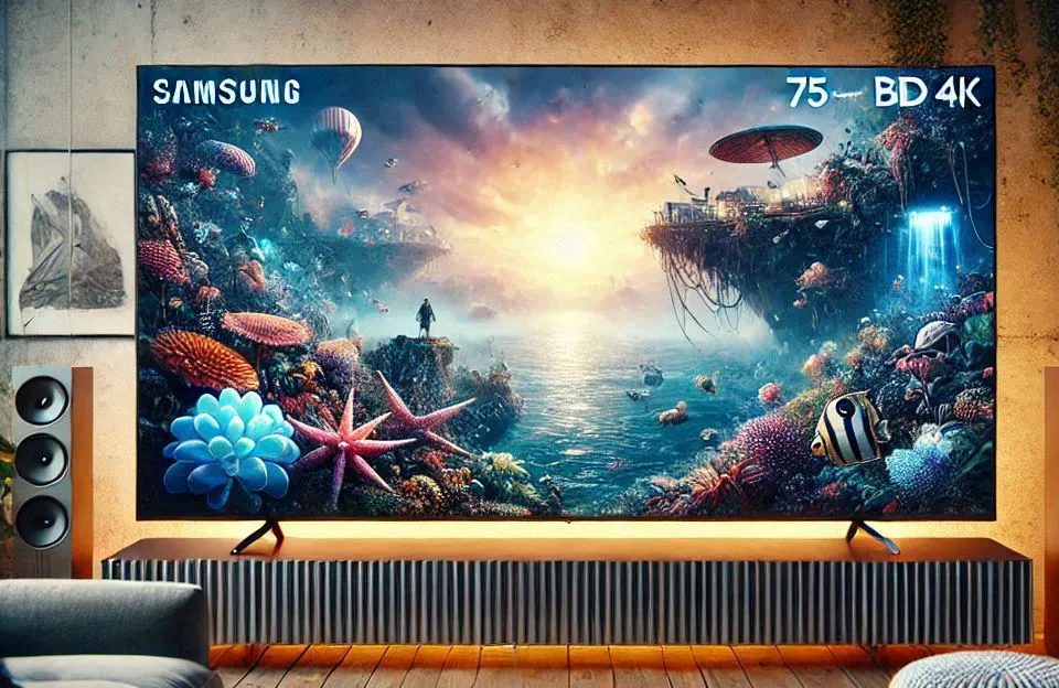 Samsung Smart Big TV 75" Crystal UHD 4K: Tecnologia e Imersão