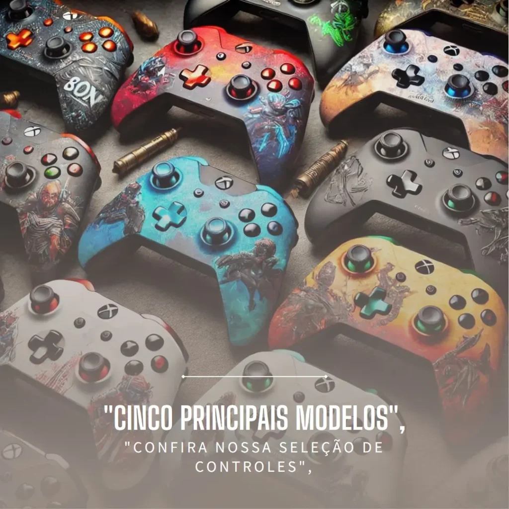 Cinco Principais Modelos de controle do xbox one