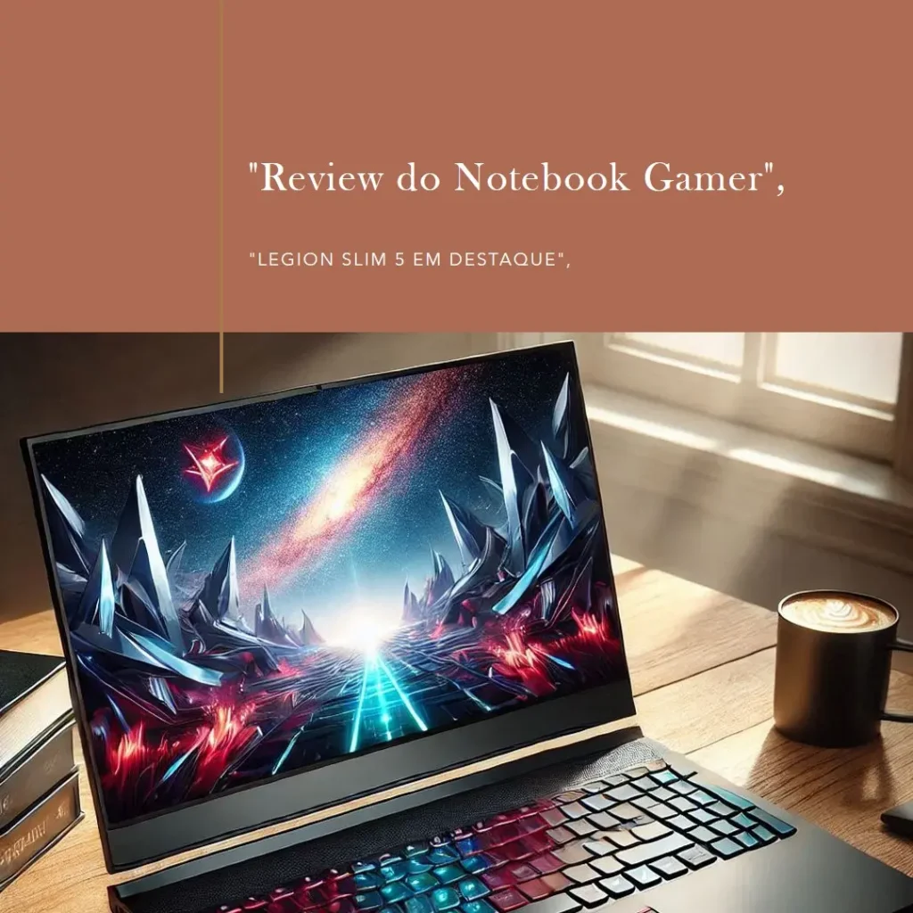 Notebook Gamer Legion Slim 5 Intel Core i5 com RTX 3050 e Tela WQXGA