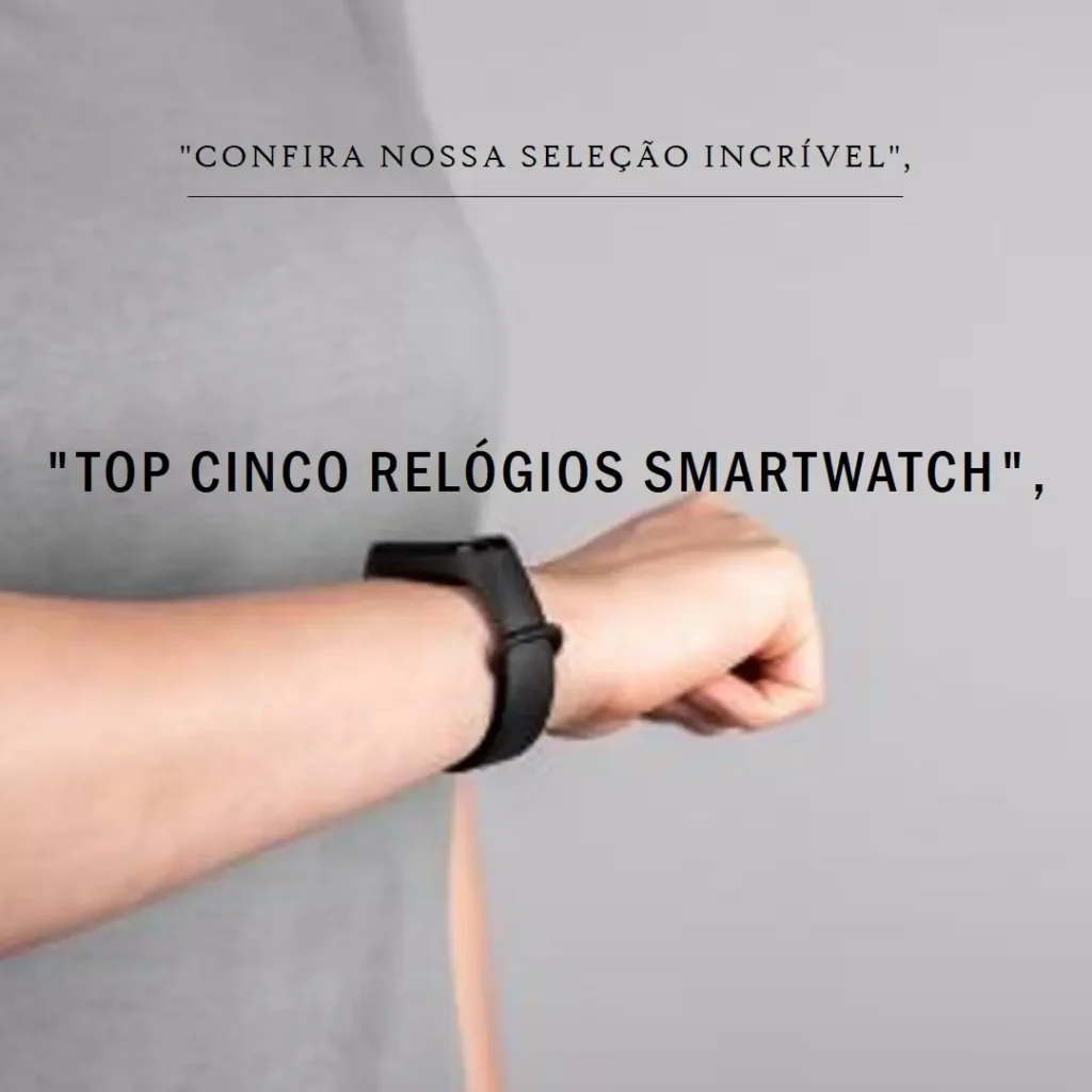 Top Cinco Modelos de Relogio Smartwatch D20