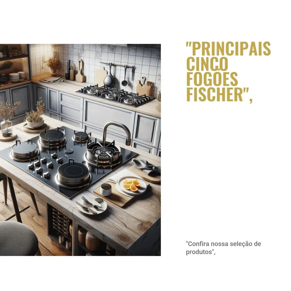 Principais Cinco fogão fischer 5 bocas cooktop