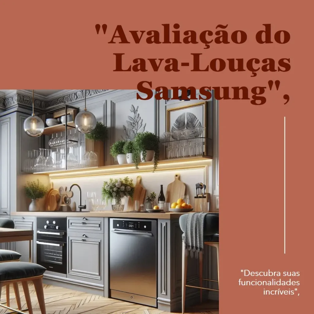 Lava-Louças Samsung Inox Preta 10 Serviços: Compacta e Eficiente