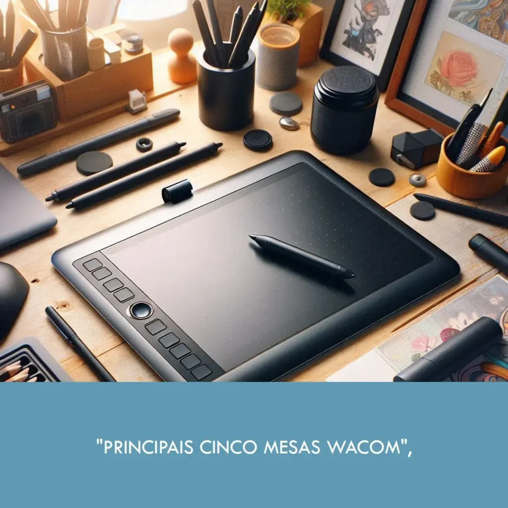 Principais Cinco mesa digitalizadora com tela wacom
