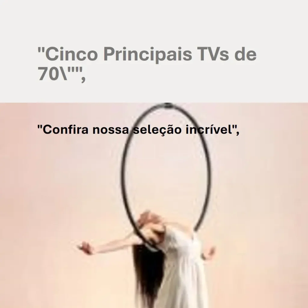 Cinco Principais Modelos de TV de 70 polegadas