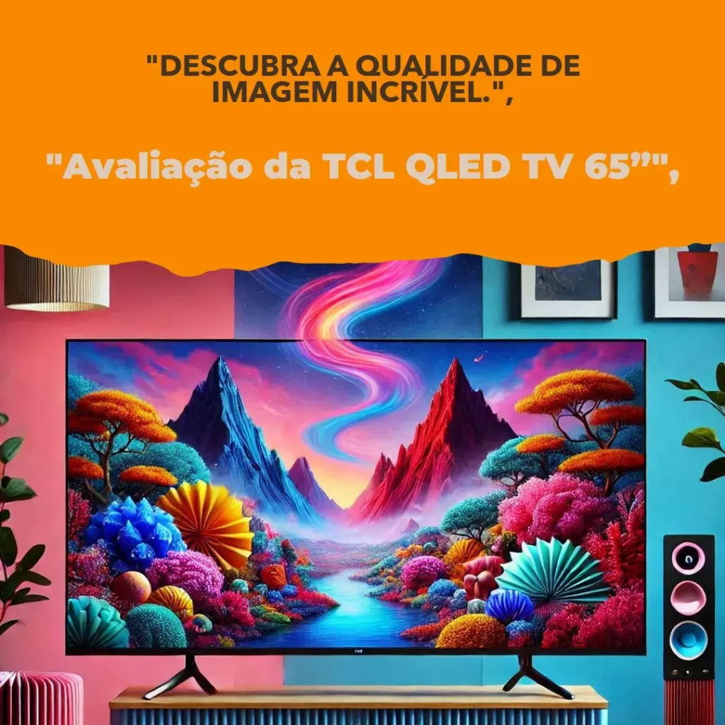 TCL QLED TV 65" C655 4K UHD com Dolby Vision e Atmos