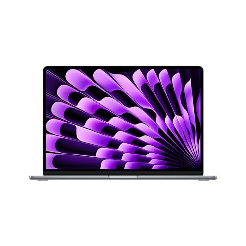 Apple 2024 MacBook Air (de 15 polegadas, Processador M3 da Apple com CPU 8‑core e GPU 10‑core, 16GB Memória unificada, 256 GB) - Cinzento sideral