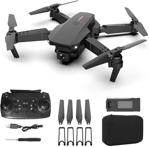 Drone E88 Pro 4K Quadcopter Com Câmera de Alta Definição Wifi Fpv Dobrável 2.4G 6 Eixos (Single cam (1 câmera))