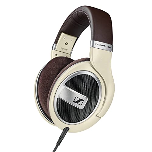 Fone de Ouvido, Circoauricular, Sennheiser, HD 599, Preto