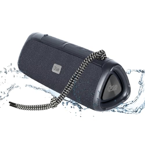 I2GO, Caixa De Som Bluetooth 3 Angle Sound. 12W RMS, Resistente à Água, Preto
