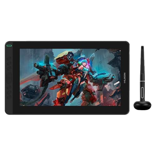 MESA DIGITALIZADORA GS1331-K HUION KAMVAS - TAMANHO 13", TELA FULL HD, COM 8 BOTÕES (COR PRETO)
