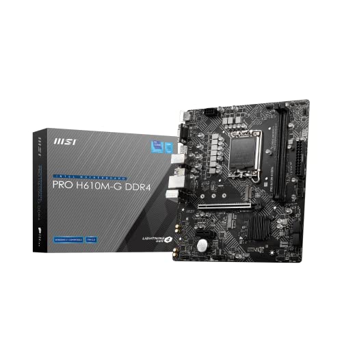 Placa Mãe MSI PRO H610M-G (LGA1700 /2xDDR4/HDMI/VGA/DP/M.2/USB 3.2)