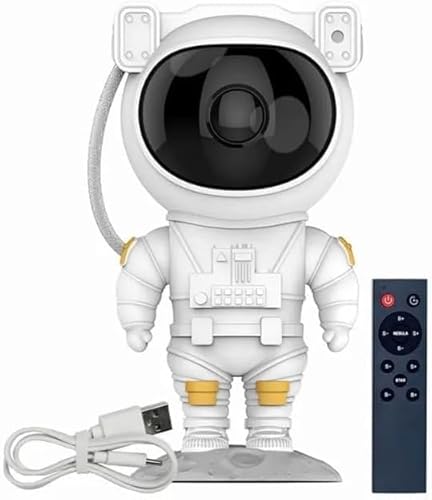 Projetor de luz da galáxia do astronauta - Projetor de céu estrelado de astronauta | Night Light com céu estrelado e controle remoto, estimula a imaginação e a criatividade das crianças