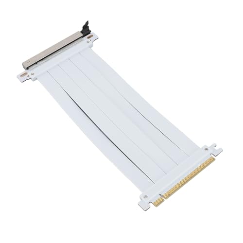 Yunseity Cabo de cartão extensor PCIE 5.0, cabo Riser GPU, compatível com RTX4090 (ti) e RX8900 (xt), para capas de PC, aplicações de IA, ITX Builds, PCIe 4.0 e WRX80SE (20 cm)
