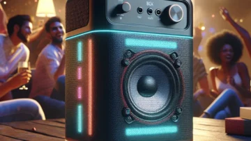 Caixa de Som Bluetooth JBL Partybox Stage 320: Som Potente e Conectividade Sem Fios