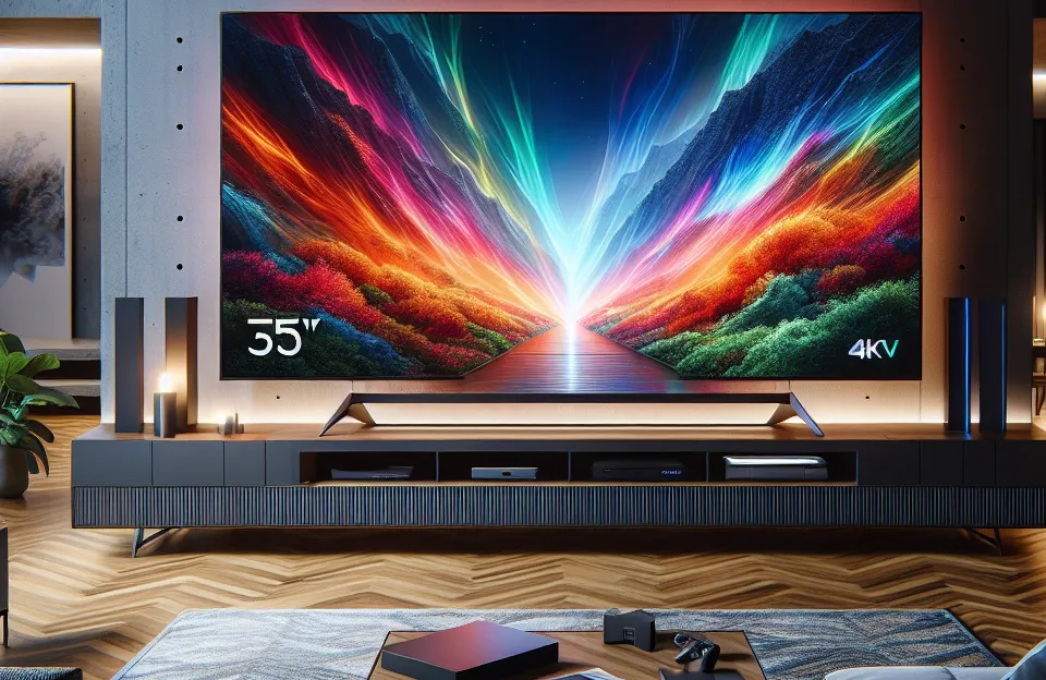 Samsung Smart TV 55" Crystal UHD 4K 55DU8000 - Painel Dynamic Crystal Color, Gaming Hub