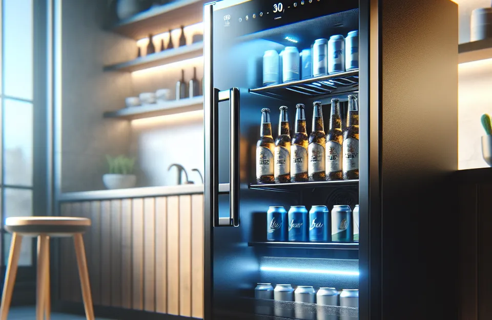 Cervejeira Blue Light 100L Preto 220V Porta de Vidro Venax: Eficiência e Estilo
