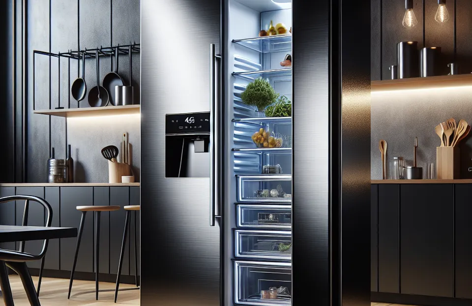 Geladeira Frost Free Duplex 463L Slim Black Inox Midea: Eficiência e Design Moderno