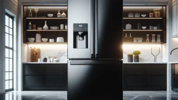 Geladeira Panasonic Frost Free 480L A+++ Black Glass