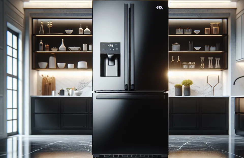 Geladeira Panasonic Frost Free 480L A+++ Black Glass