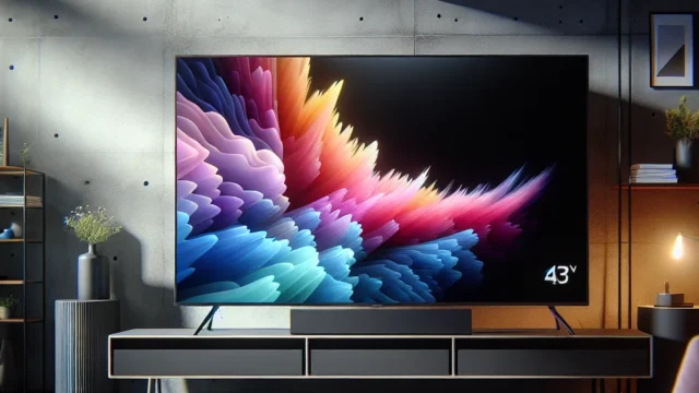 Samsung Smart TV 43 polegadas QLED The Frame LS03D – Tela Matte: Elegância e Tecnologia 4K