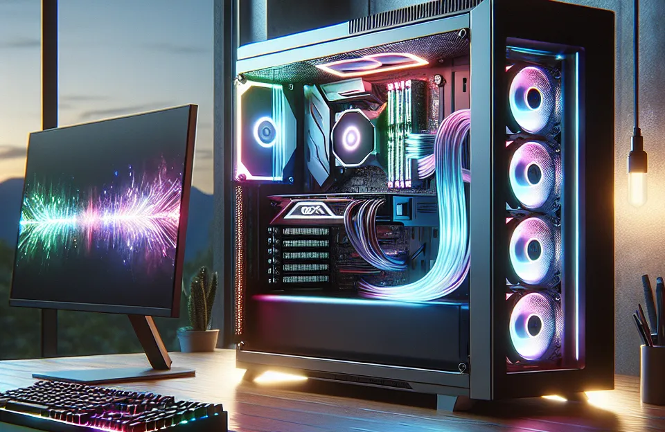 Monte seu PC: Intel i5-14400F, RTX 4070, 16GB, SSD 512GB