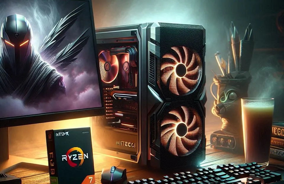PC Gamer Imagem HiTech AMD Ryzen 5 5600G com Radeon Vega 7 e 16GB RAM