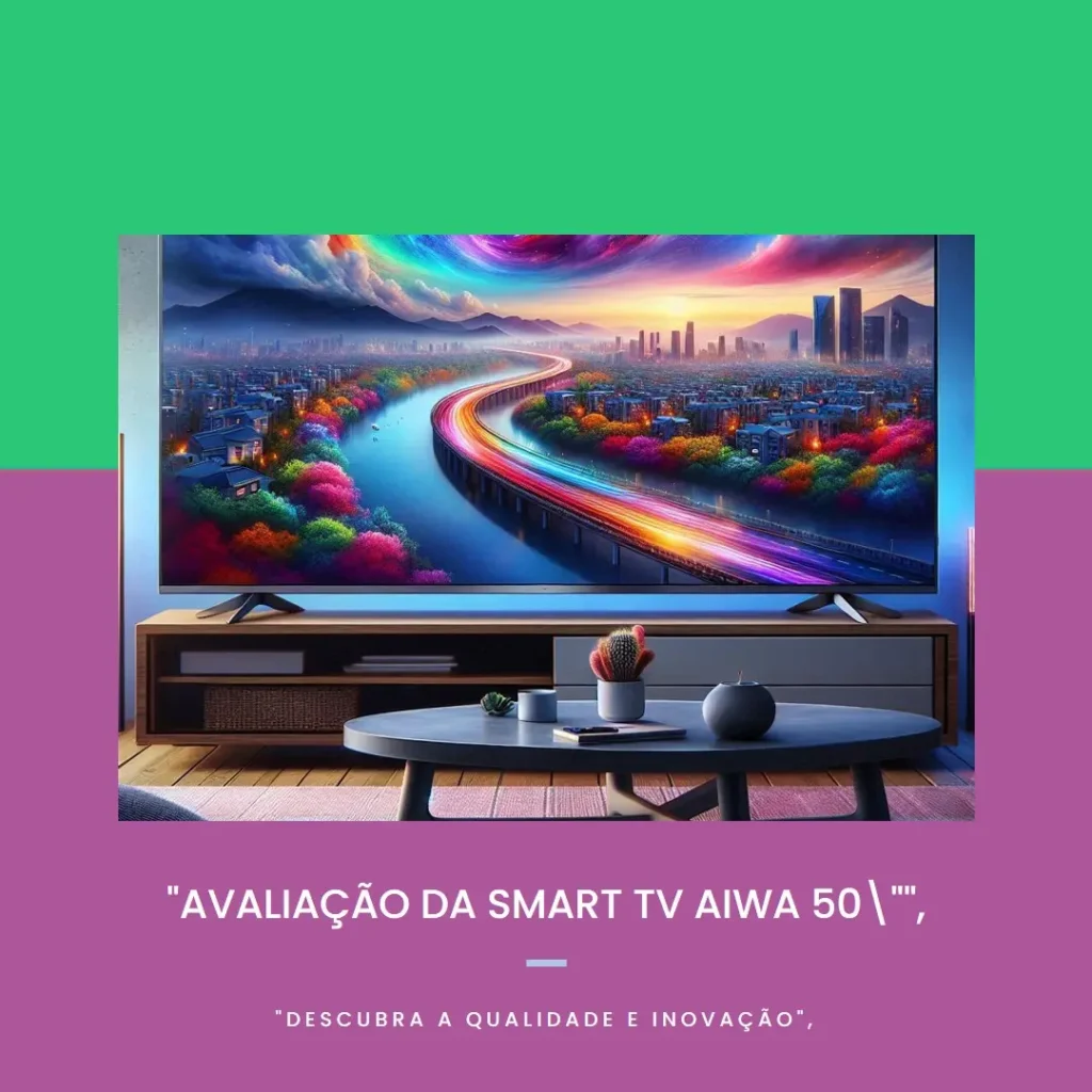 Smart TV Aiwa 50” Android, 4K, Borda Ultrafina, HDR10, Dolby Áudio - AWS-TV-50-BL-02-A: Uma Experiência Visual e Sonora Incrível