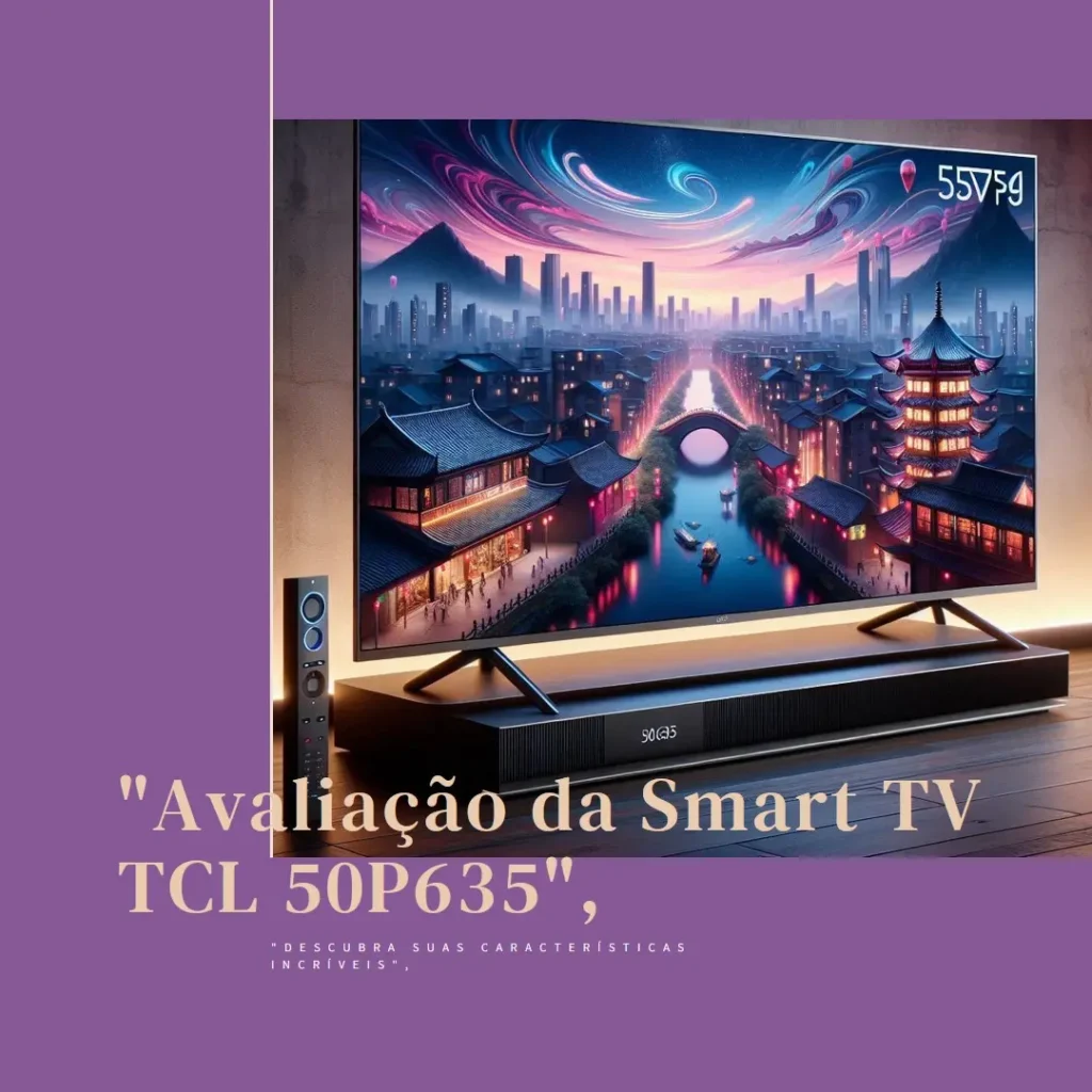 Smart TV LED 50" 4K UHD TCL 50P635 - Google TV, Wifi, HDMI, Preto