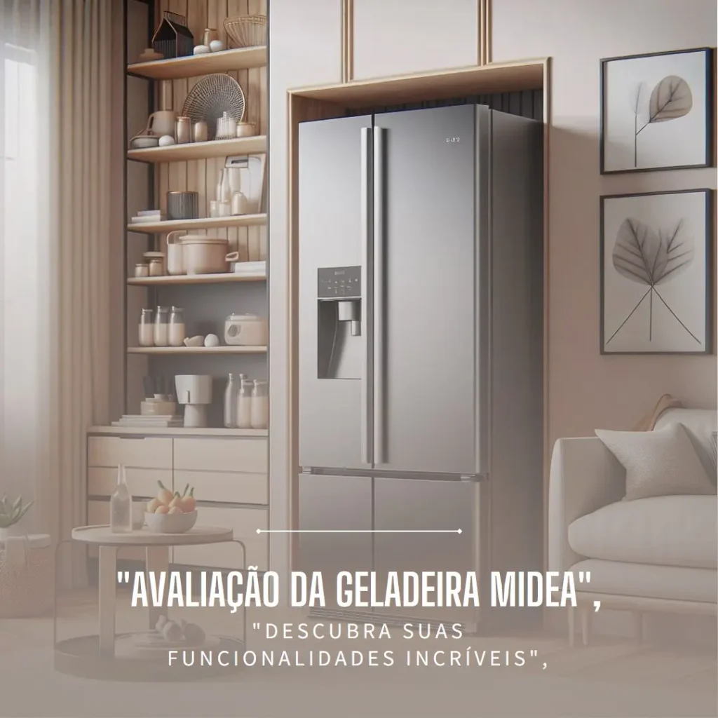 Geladeira Frost Free Duplex 463L Slim Black Inox Midea: Eficiência e Design Moderno