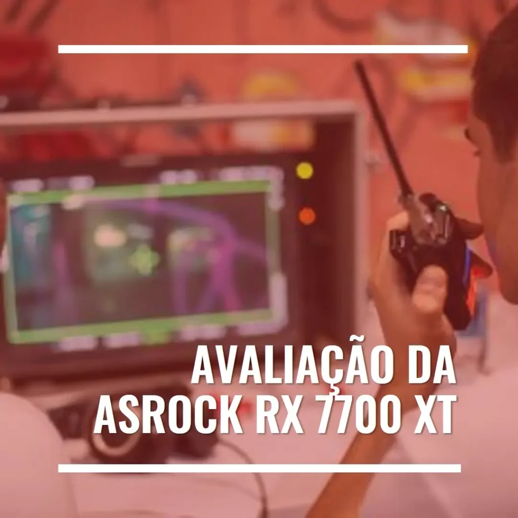 Placa de Vídeo ASRock Radeon RX 7700 XT Phantom Gaming OC 12GB GDDR6