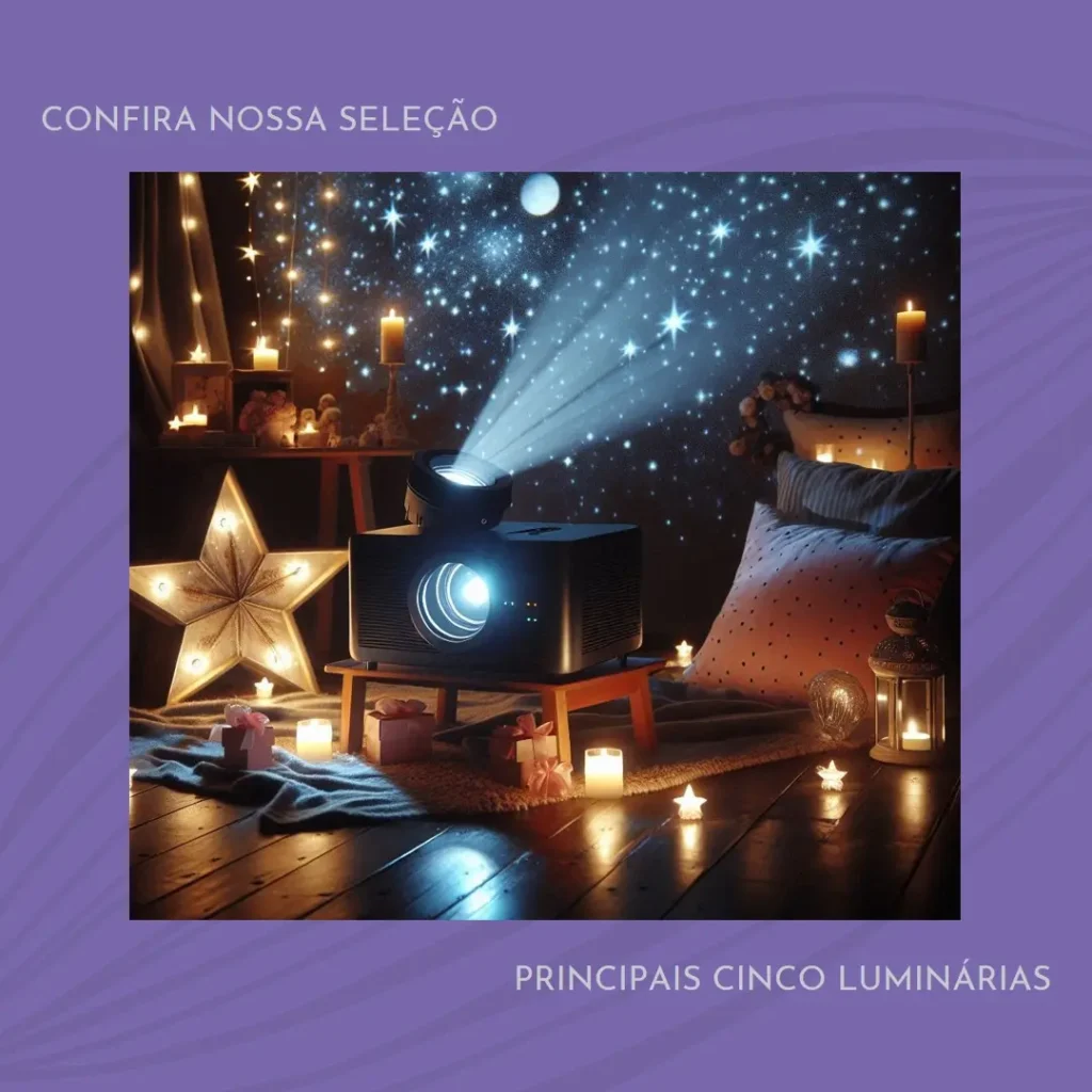 Principais Cinco  luminaria projetor de estrelas