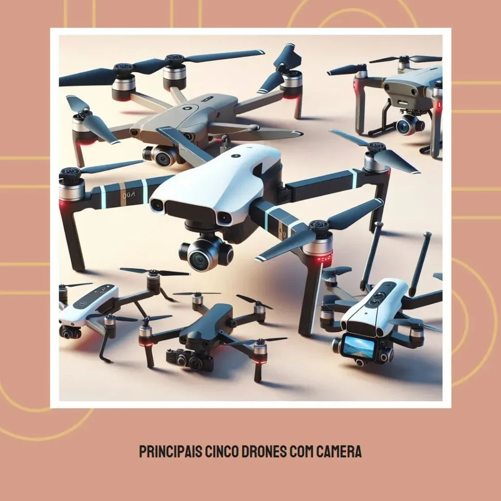 Principais Cinco drones com camera
