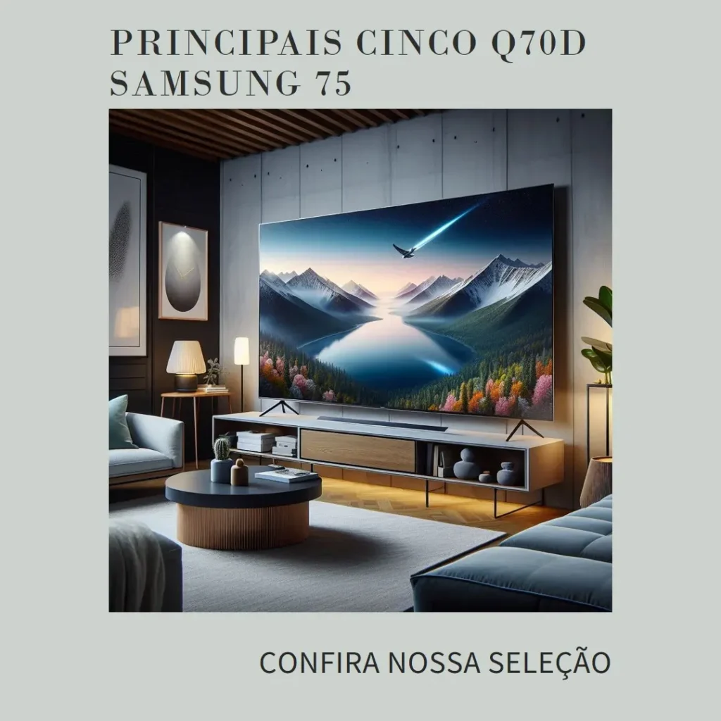 Principais Cinco Q70d Samsung 75