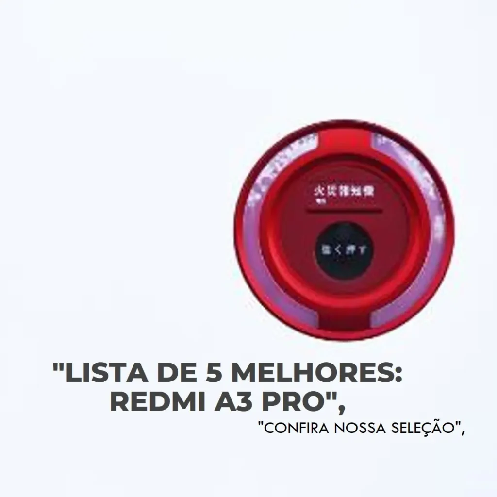 Lista de 5 Melhores: Redmi A3 pro