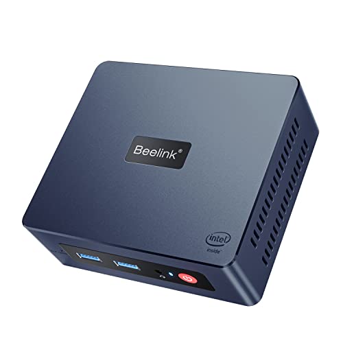 Beelink Novo processador Intel N5095 de 11 geração (até 2,9 GHZ), mini PC, mini computador com 8 GB DDR4 RAM/SSD SATA M.2 de 256 GB, suporta HDD estendido e SSD/4K 60FPS/HDMI duplo/WiFi5/BT5.0