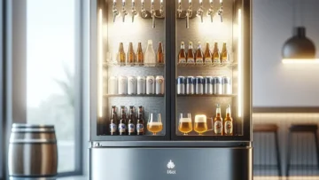 Cervejeira Eos Bierhaus 100L Frost Free Inox Titanium