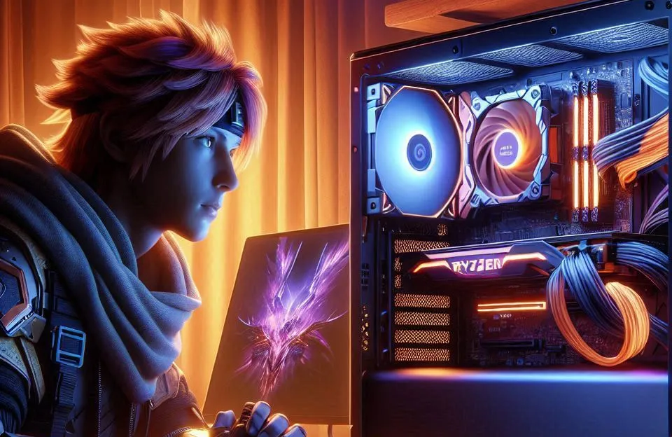 Monte seu PC: Ryzen 5 5500, RX 6600, 16GB, 480GB SSD